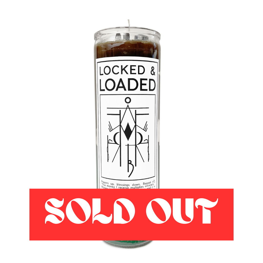 Locked & Loaded 7-Day Meditation Candle - PREORDER - Ships by June 17th, 2024