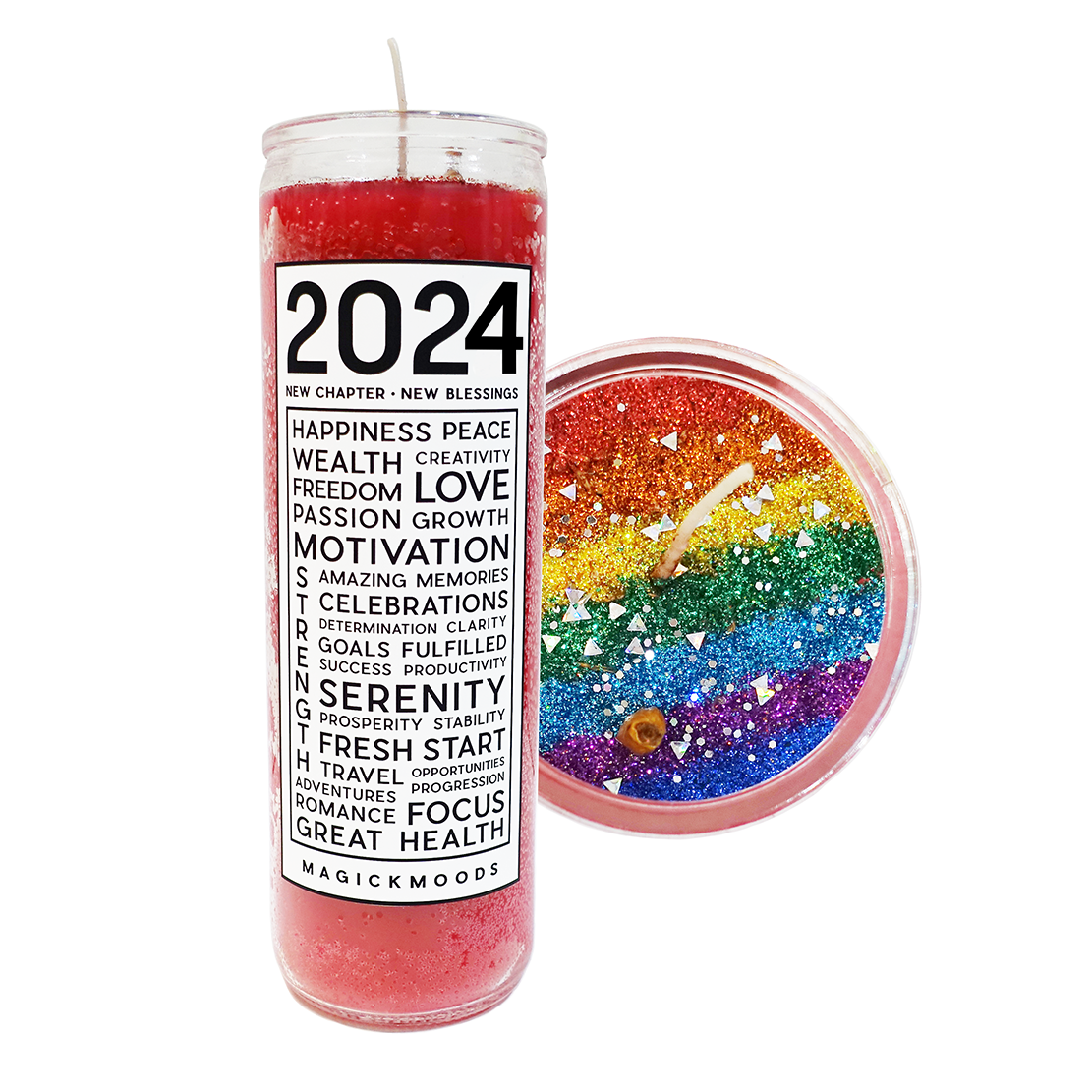 2024 Blessings 7-Day Meditation Candle - PREORDER - Ships by Feb 26th, 2024