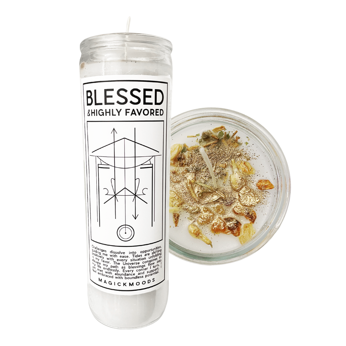 Blessed & Highly Favored 7-Day Meditation Candle - PREORDER - Ships by 07/01/2025
