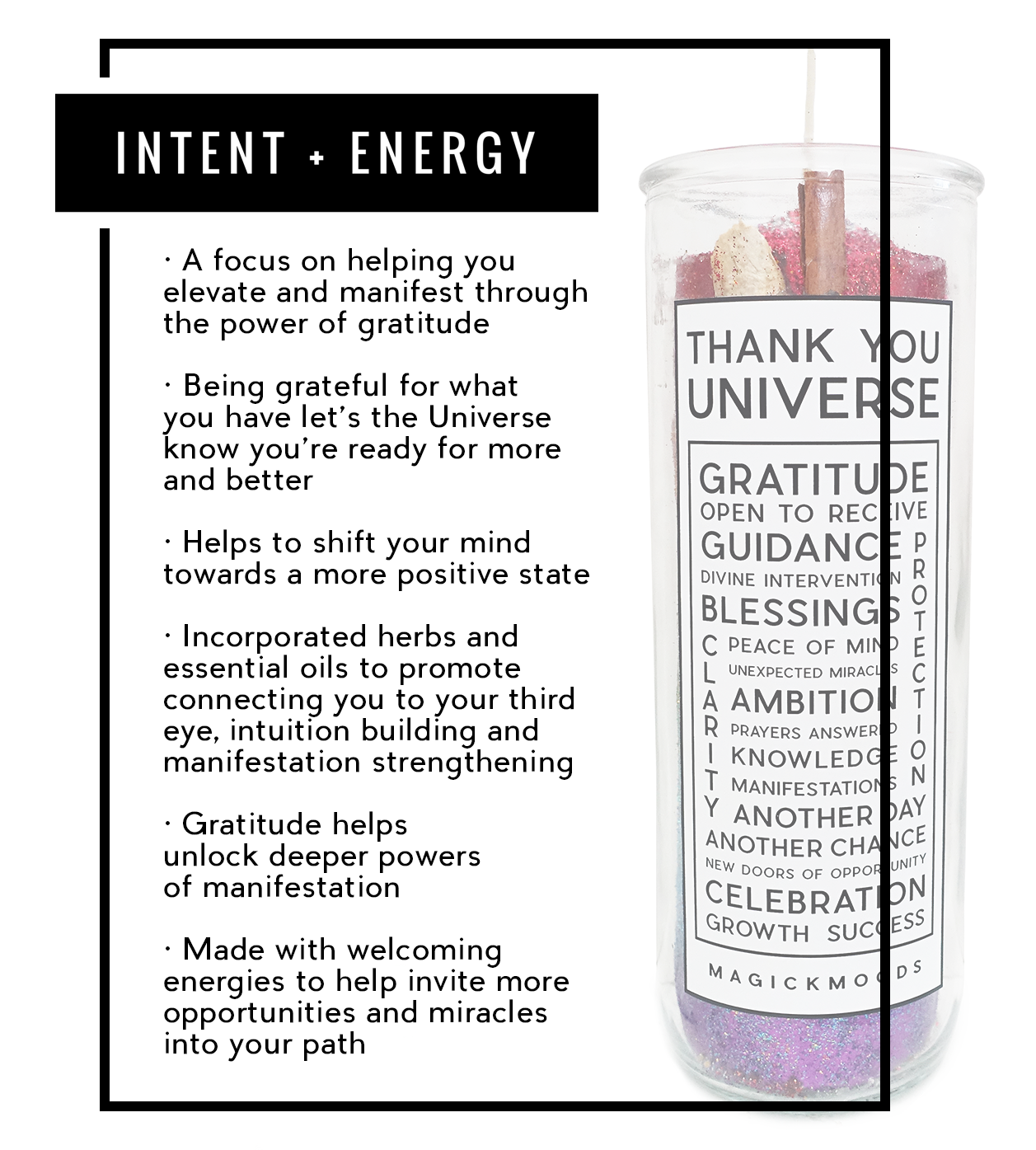 Thank You Universe 7-Day Meditation Candle - PREORDER - Ships by 07/01/2025