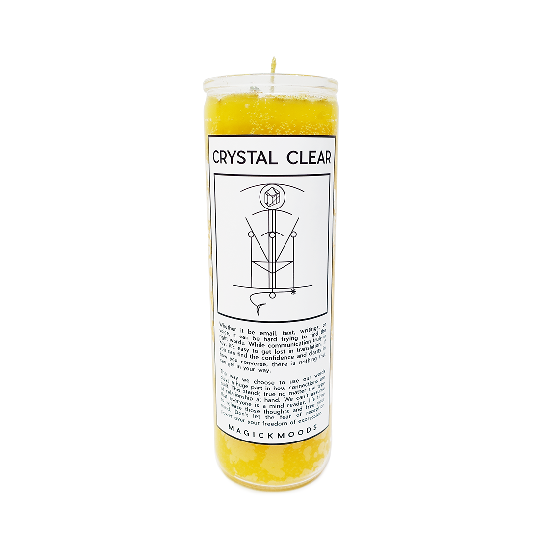 Crystal Clear 7-Day Meditation Candle - PREORDER - Ships by Feb 26th, 2024