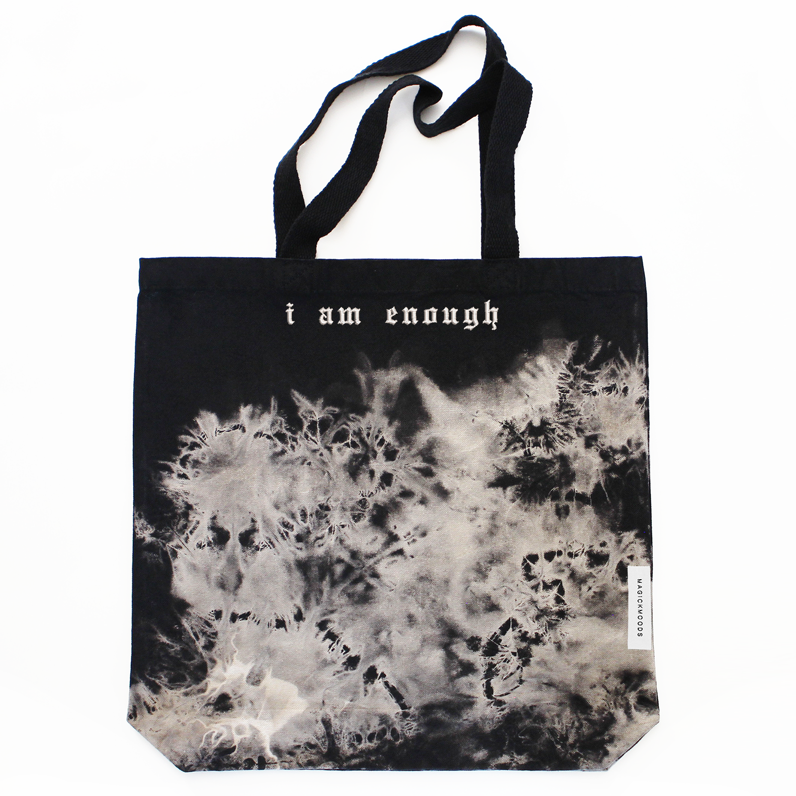 I Am Enough Acid Washed Canvas Tote Bag