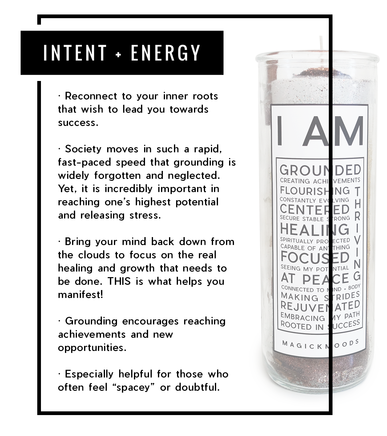 I Am Grounded 7-Day Meditation Candle - PREORDER - Ships by Feb 26th, 2024