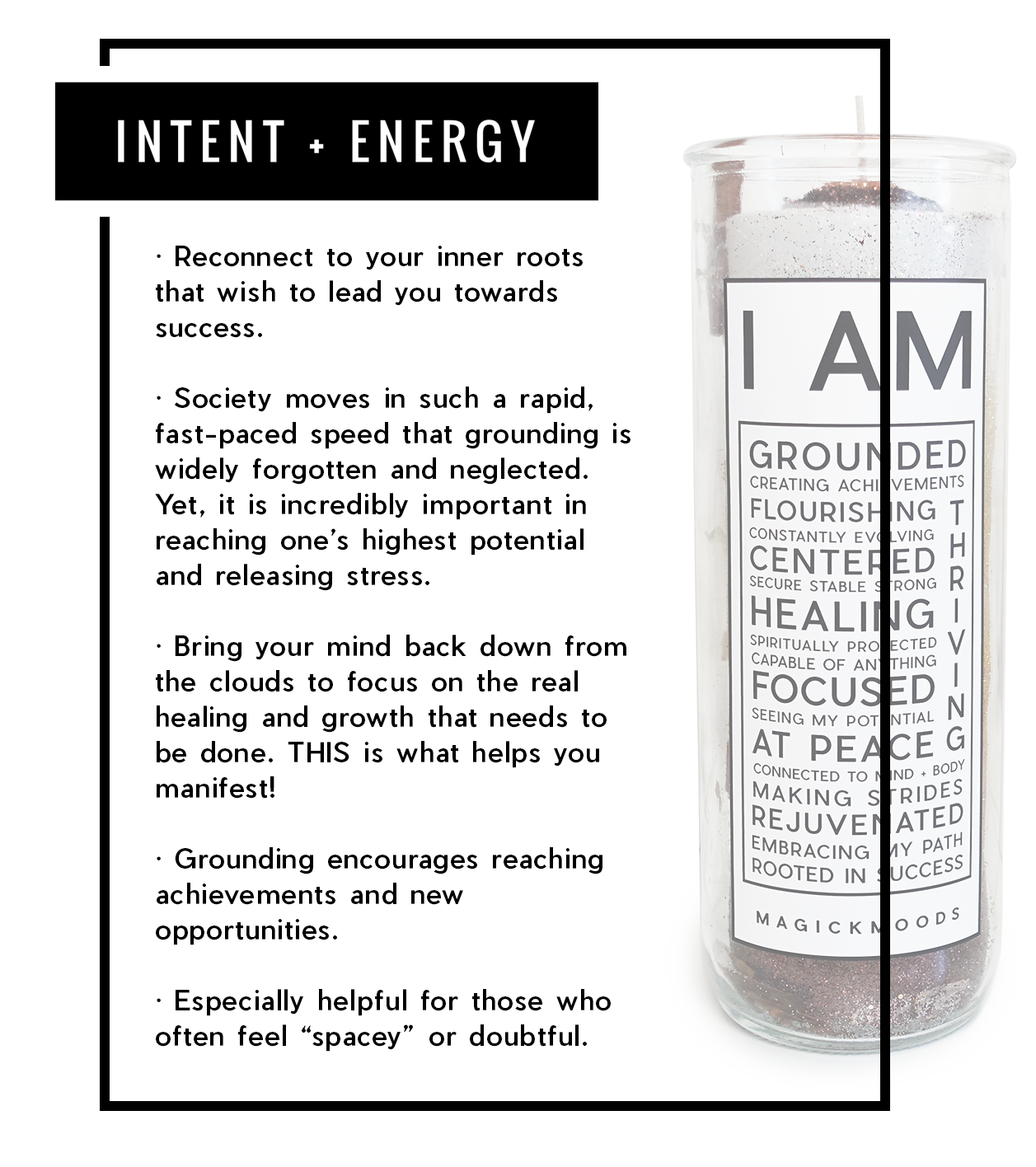 I Am Grounded 7-Day Meditation Candle - PREORDER - Ships by 07/01/2025