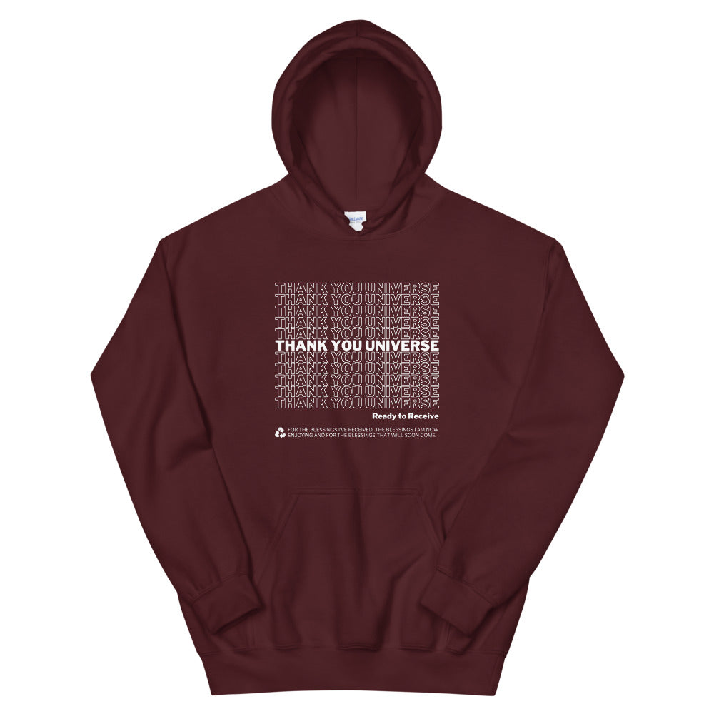 Thank You Universe Hoodie (Maroon) *Ships separately