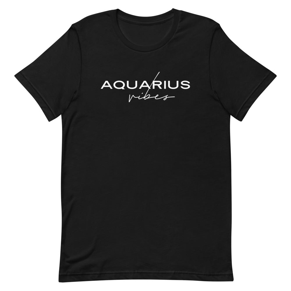Aquarius Vibes Zodiac T-Shirt (Black) *Ships separately