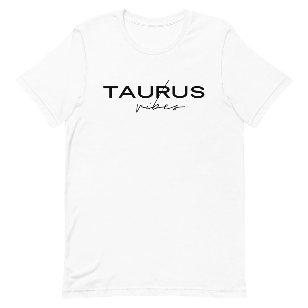 Taurus Vibes Zodiac T-Shirt (White) *Ships separately
