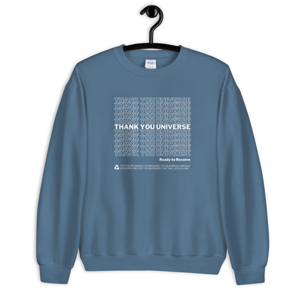 Thank You Universe Sweatshirt (Steel Blue) *Ships separately