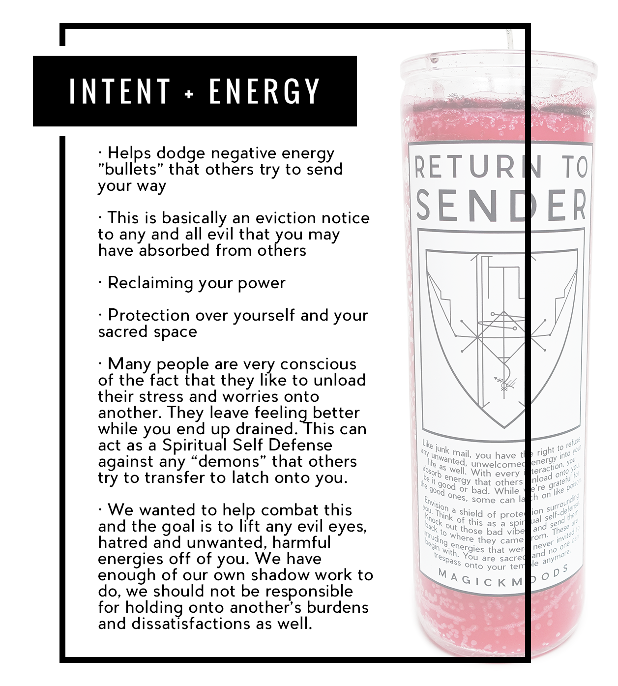 Return To Sender 7-Day Meditation Candle - PREORDER - Ships by Feb 26th, 2024