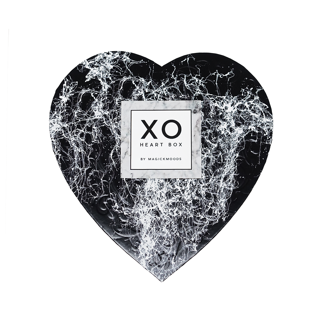XO Crystal Heart Box *Hand-Marbled Special Edition*