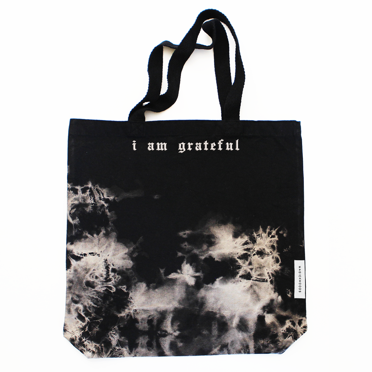 I Am Grateful Acid Washed Canvas Tote Bag