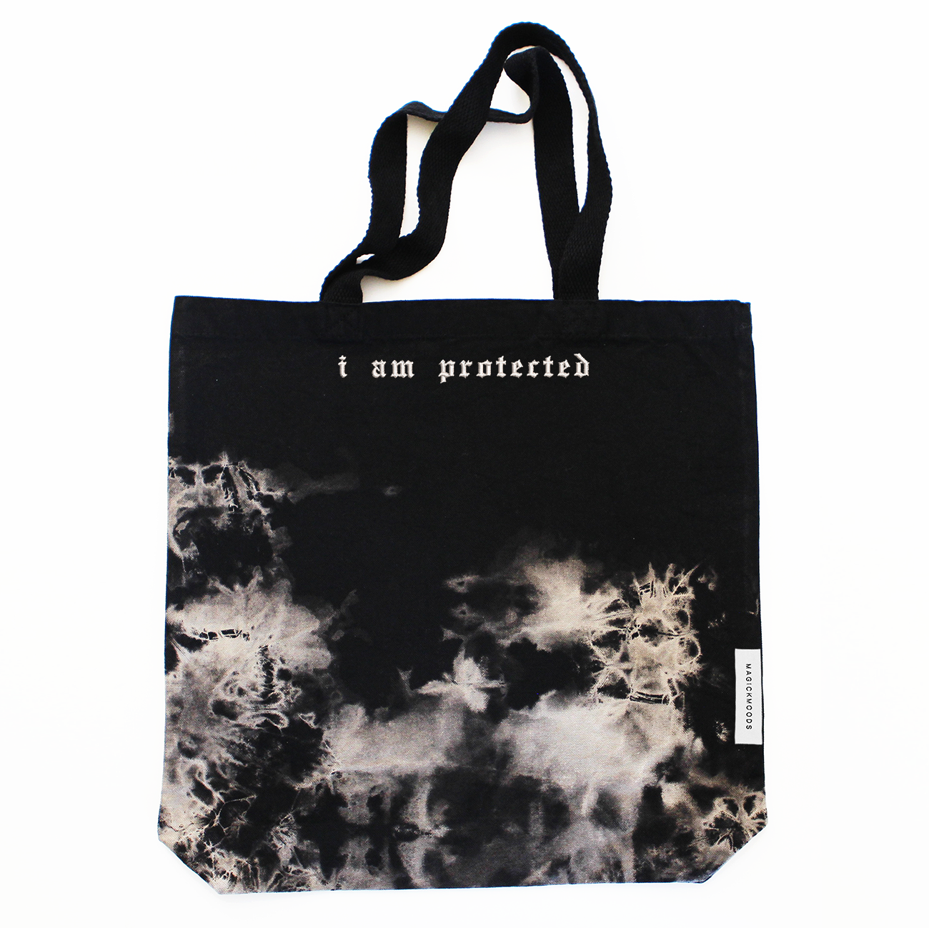 I Am Protected Acid Washed Canvas Tote Bag