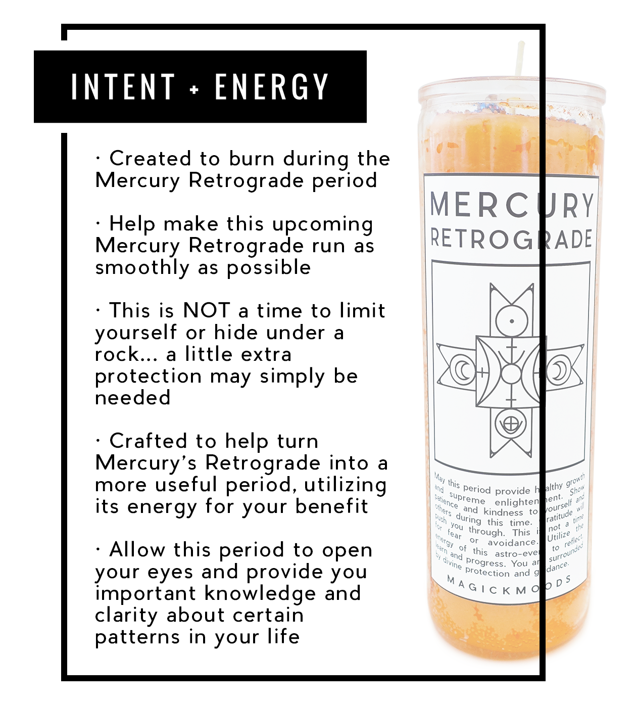 Mercury Retrograde Protection 7-Day Meditation Candle - PREORDER - Ships by July 28th, 2023