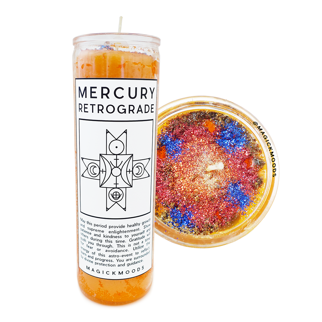 Mercury Retrograde Protection 7-Day Meditation Candle - PREORDER - Ships by Feb 26th, 2024