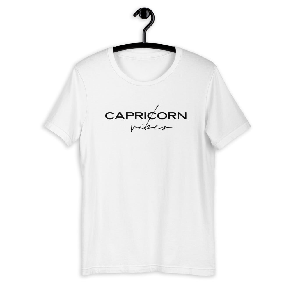 Capricorn Vibes Zodiac T-Shirt (White) *Ships separately