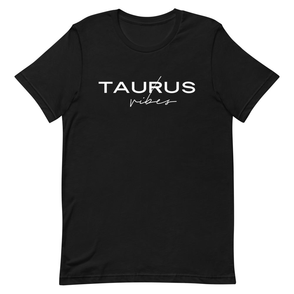 Taurus Vibes Zodiac T-Shirt (Black) *Ships separately