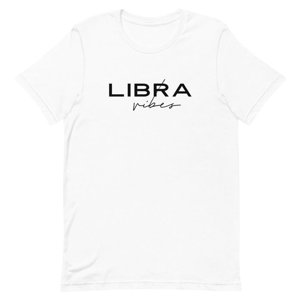 Libra Vibes Zodiac T-Shirt (White) *Ships separately