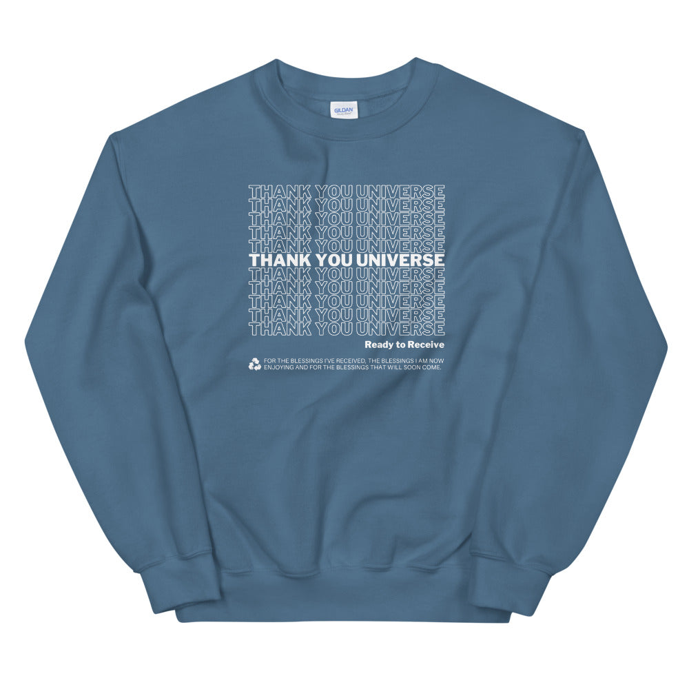 Thank You Universe Sweatshirt (Steel Blue) *Ships separately