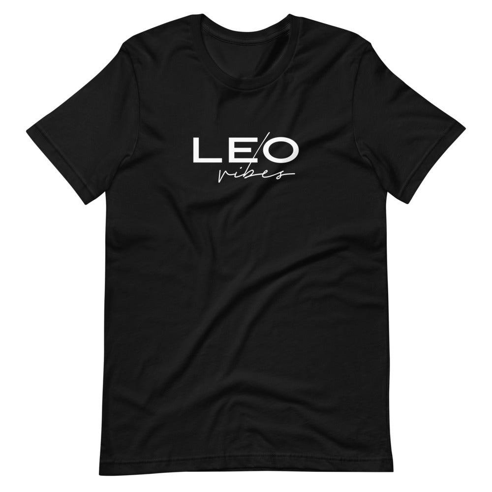Leo Vibes Zodiac T-Shirt (Black) *Ships separately