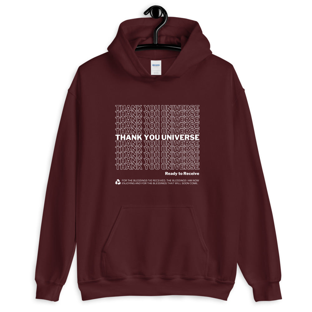 Thank You Universe Hoodie (Maroon) *Ships separately