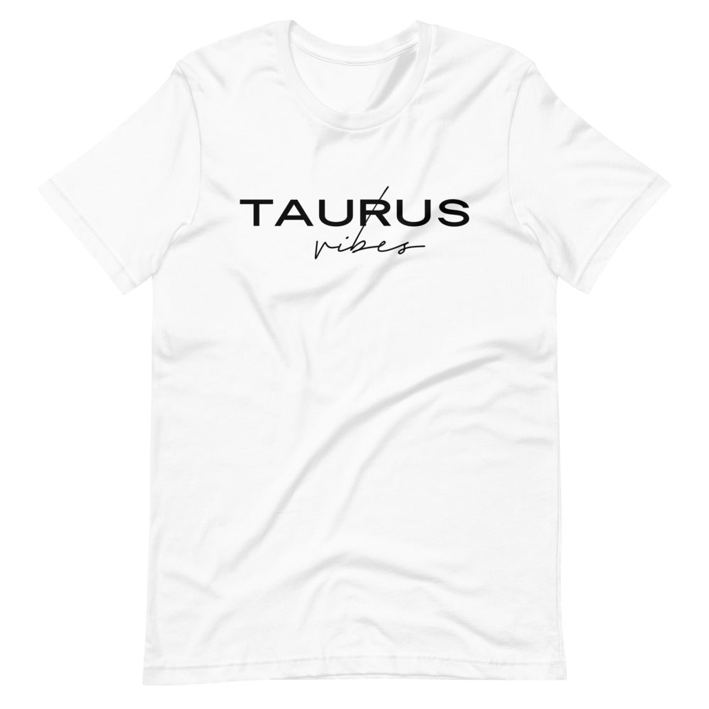 Taurus Vibes Zodiac T-Shirt (White) *Ships separately