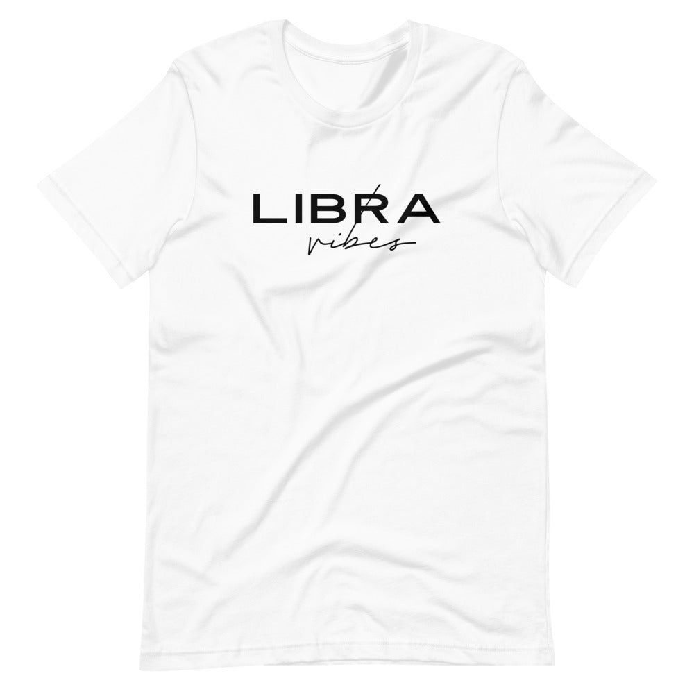 Libra Vibes Zodiac T-Shirt (White) *Ships separately