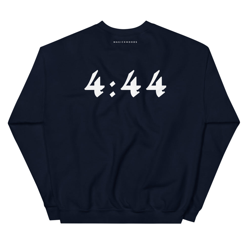 4:44 Angel Sweatshirt - Navy Blue (Front+Back Design) *Ships Separately