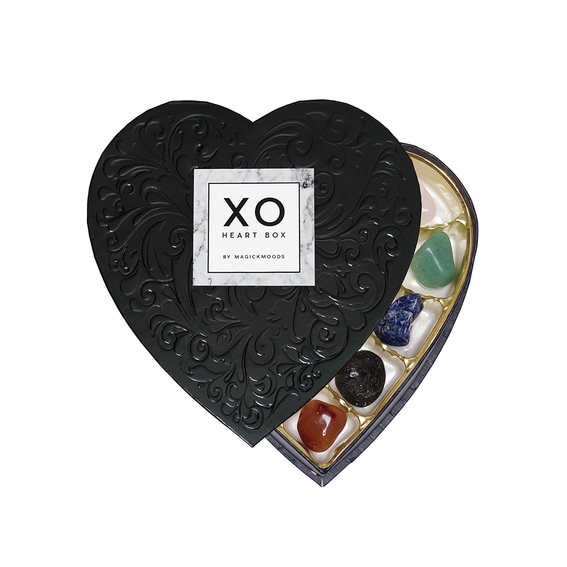 XO Crystal Heart Box